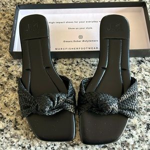 Marc Fisher Marlon slides size 6.5 with box. Worn once.